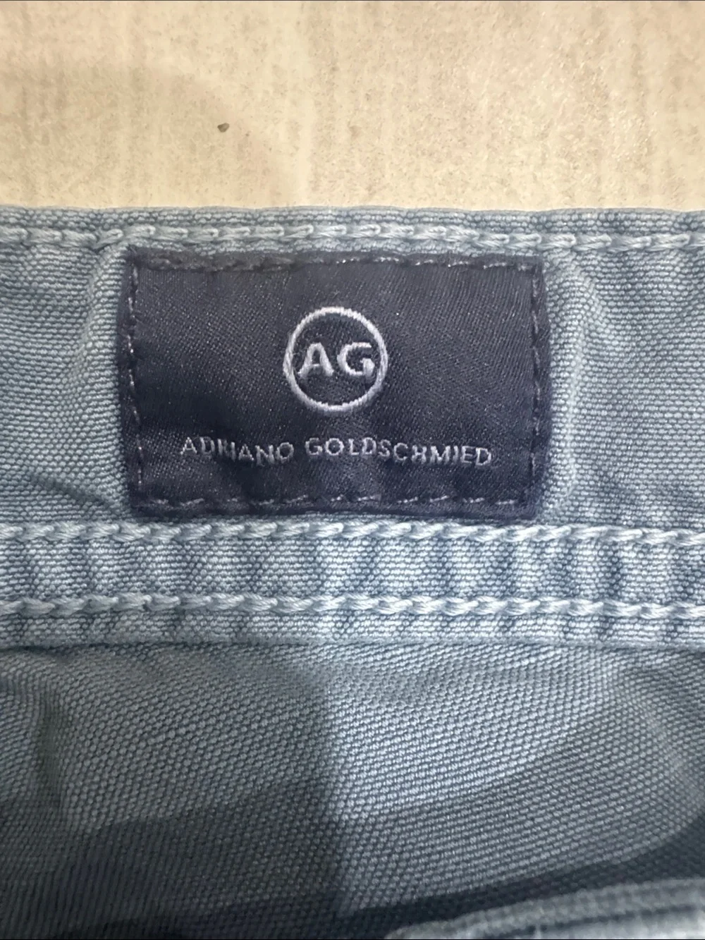 Ag Adriano Goldschmied Men's Straight Jeans in Slate Gray-Blue
